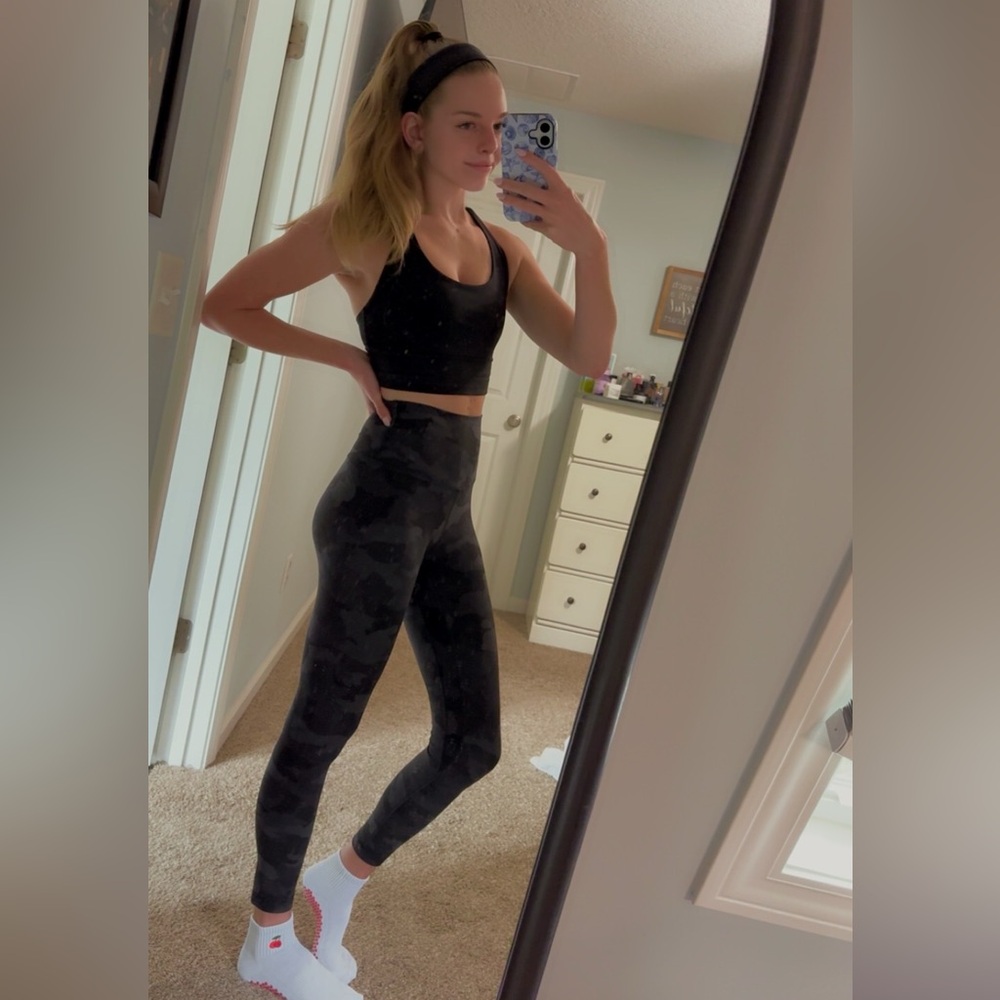Lululemon Black Camouflage Leggings